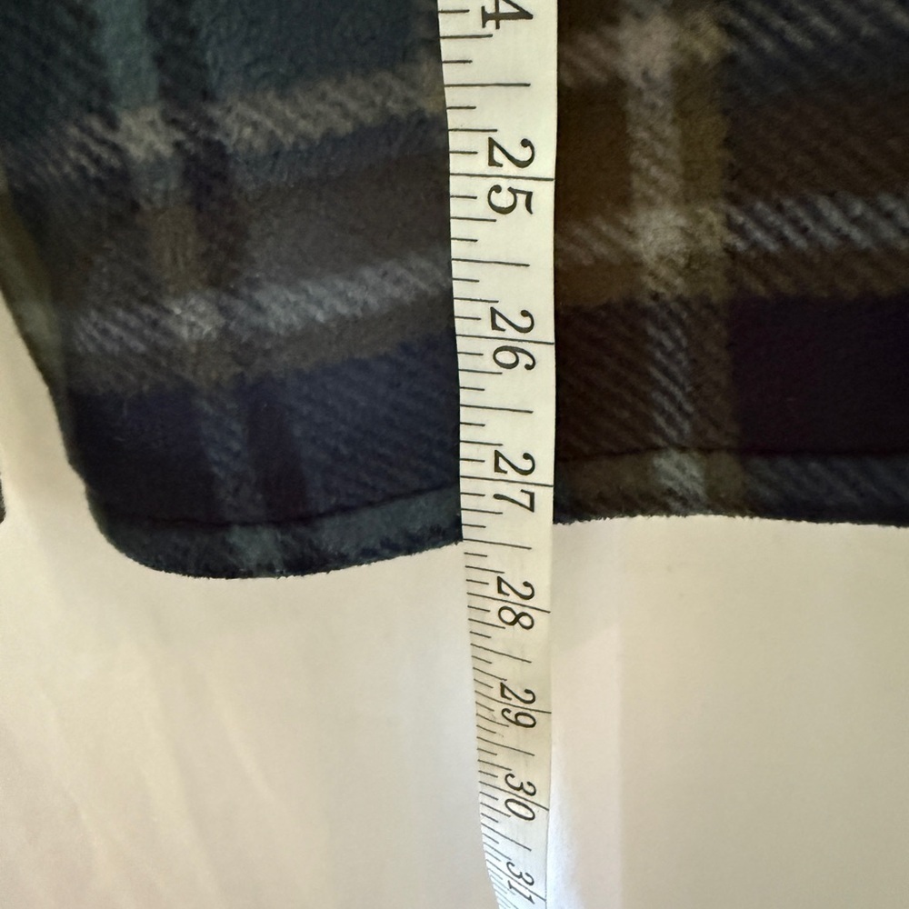 O’Neill Plaid Hooded 1/4 zip fleece in Blue and Green Women’s size XL - Picture 7 of 8